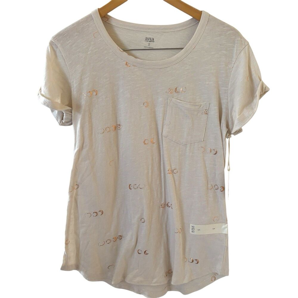NWT Celestial‎ Womens Top Size Small White Moon Fairy Whimsical Classic Comfort